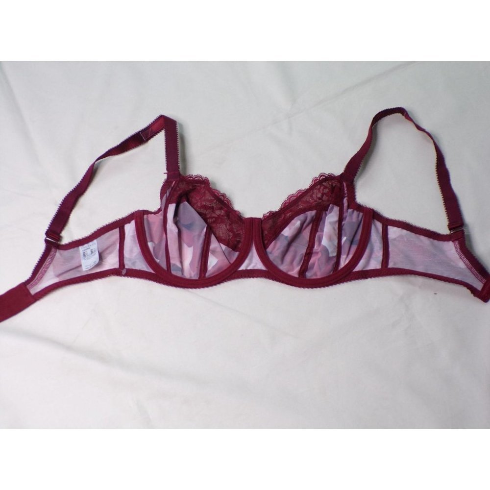 FANTASIE Rosemarie Rouge Underwire Side Support Floral Bra 32G NEW - Picture 9 of 12